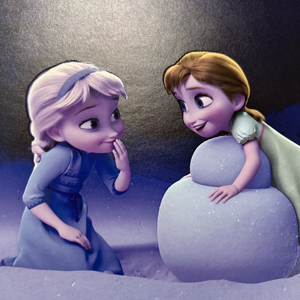 Disney Frozen 11x17 Hard Lithograph Art Print 4 Pictures Set Anna Elsa Olaf - Picture 6 of 14